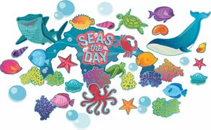 Seas the Day Bulletin Board Set