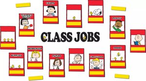 Peanuts Class Jobs Mini Bulletin Board Set