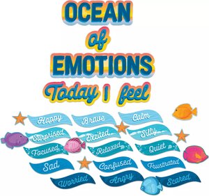 Seas The Day Ocean of Emotions Mini Bulletin Board Set