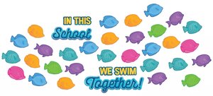 Seas the Day We Swim together Mini Bulletin Board Set