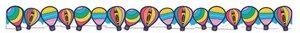 Crayola Colors of Kindness Hot Air Balloons Extra Wide Deco Trim