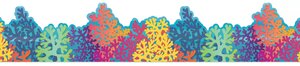 Seas the Day Coral Reef Extra Wide Deco Trim