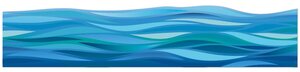 Seas the Day Waves Deco Trim