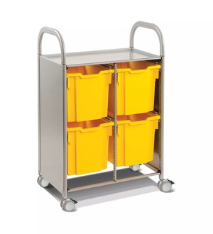 Callero Double Cart, 4 Jumbo Trays