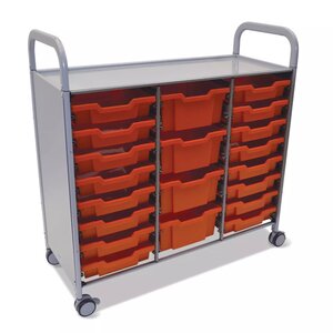 Callero Triple Cart w/Shallow & Deep Trays