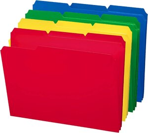 SMEAD Colored Poly File Folders