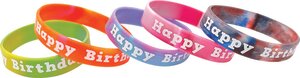 Tie-Dye Happy Birthday Wristbands