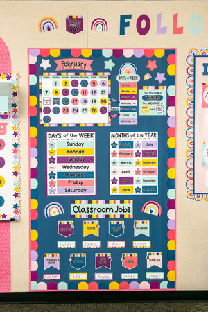 Oh Happy Day Calendar Bulletin Board Set