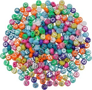 Colored ABC Beads