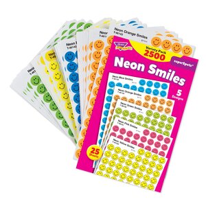 Sticker Pad - Neon Smiles