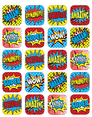 Superhero Stickers