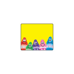 Name Tags - Colorful Crayons