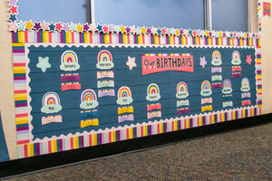 Oh Happy Day Our Birthdays Mini Bulletin Board Set