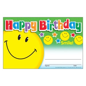 Recognition Awards - Happy Birthday Smile